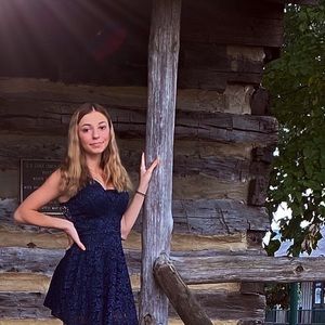 Blue sparkly Prom/Wedding/Formal dress